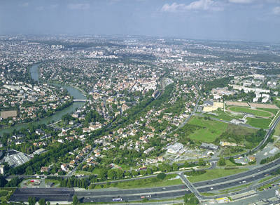 Bry-sur-Marne, vue du ciel 